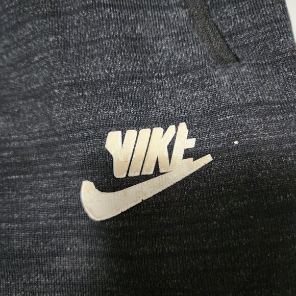 Nike Heathered Black Cotton Blend Joggers w/ Zipper Pockets - Picture 5 of 9